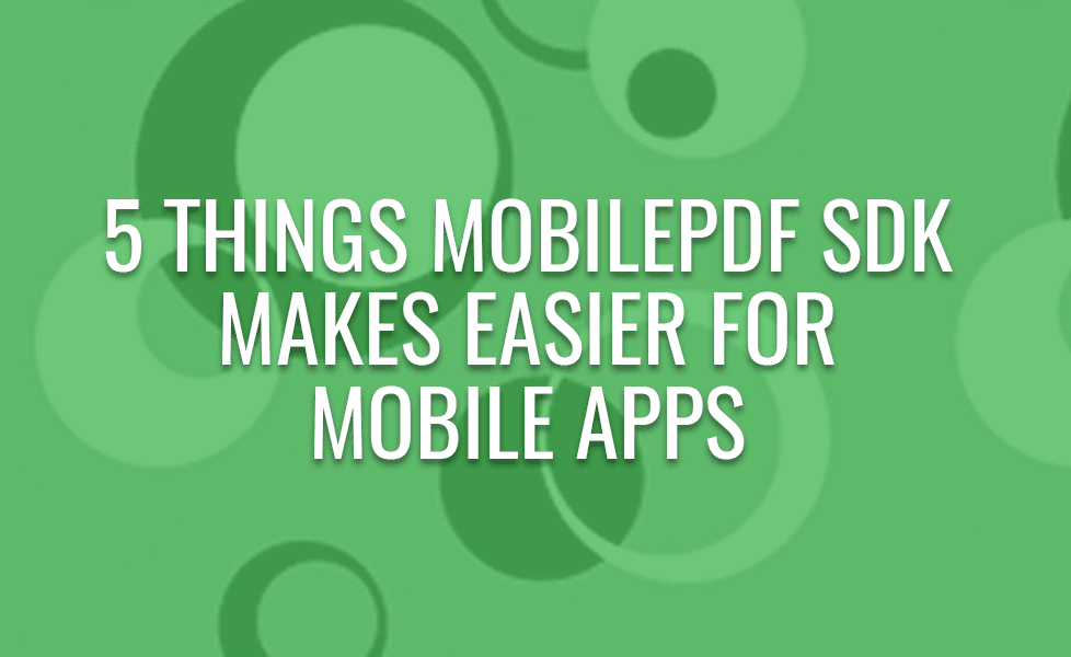 MobilePDF SDK